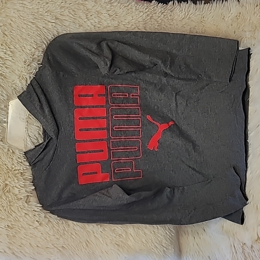 Boys, Puma, Long Sleeve shirt with hood, Size 7